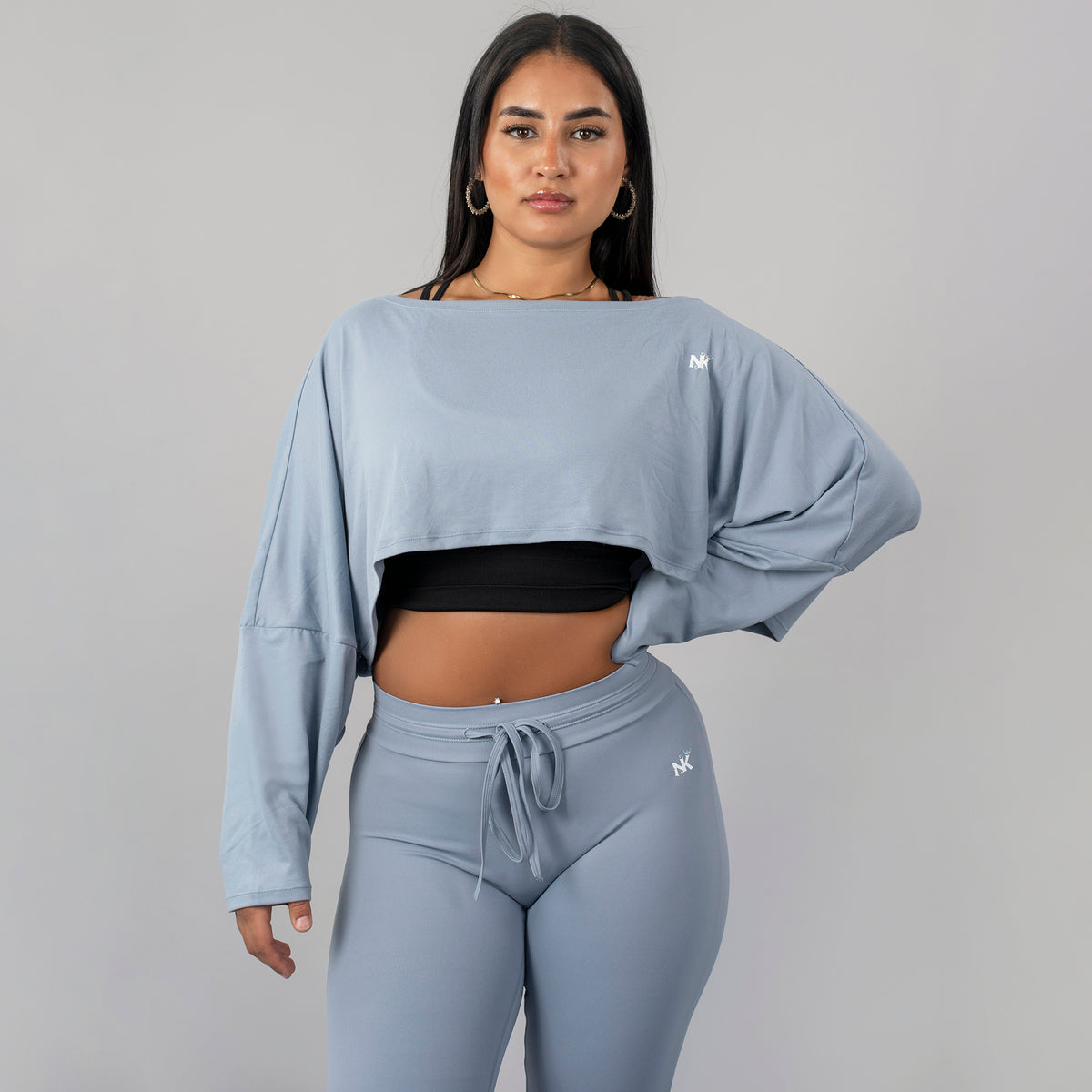 Luxe Butterfly Top- Blue