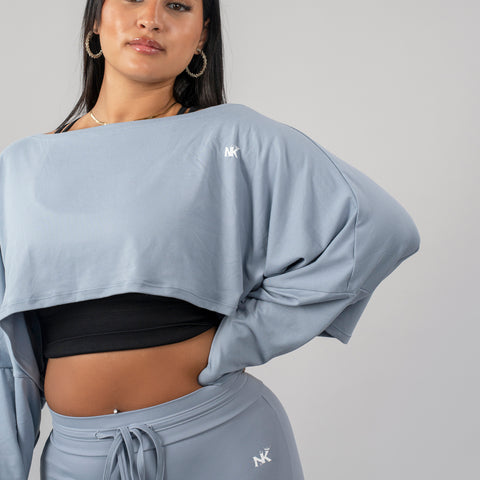 Luxe Butterfly Top- Blue
