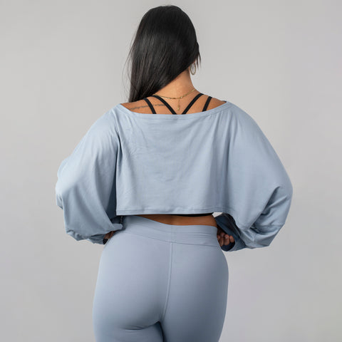 Luxe Butterfly Top- Blue