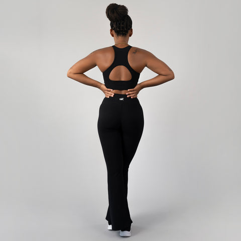 Ember Ribbed Vbelt Legging - Black