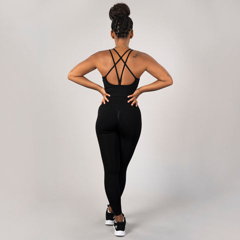 Contessa Essense scrunch Leggings-Onyx