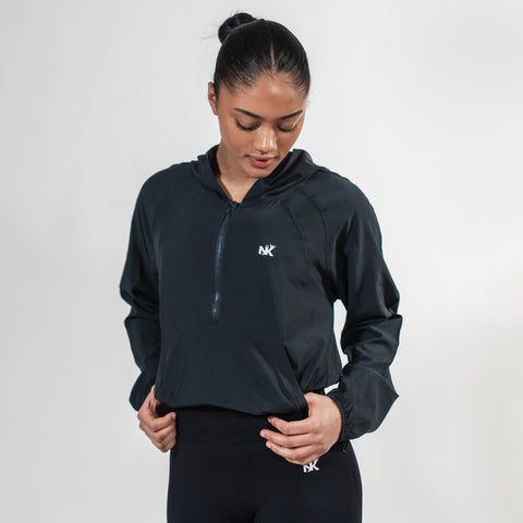 Flexi Vital Crop Hoodie Onyx