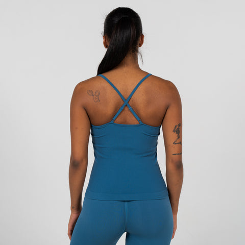 Bliss Blue - String Cross Back