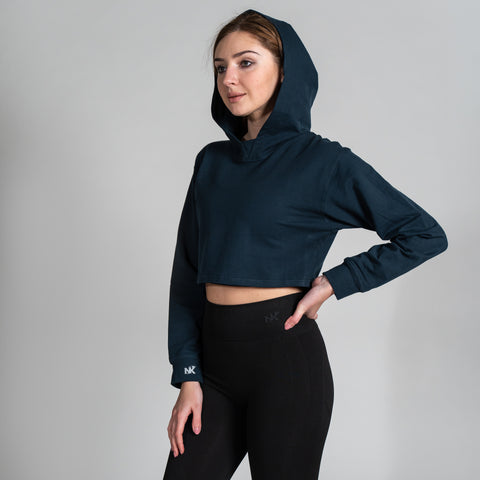 Elevate - Dark Blue Crop Top