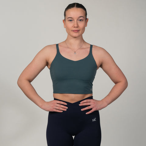 Snugberry Top Green - Inbuilt Bra