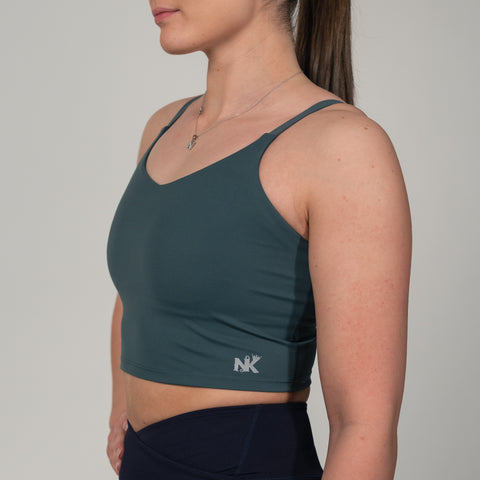 Snugberry Top Green - Inbuilt Bra